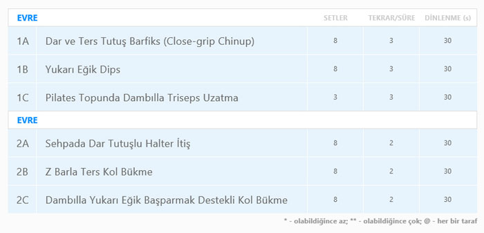 Kas Geliştirme ve Kol Kuvveti Arttırma Antrenmanı